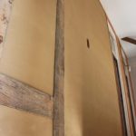 Finition terre sur corps d'enduit terre paille