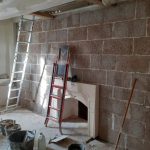 Maçonnerie blocs de chanvre, voie sèche, isolation par l'intérieur, correction thermique